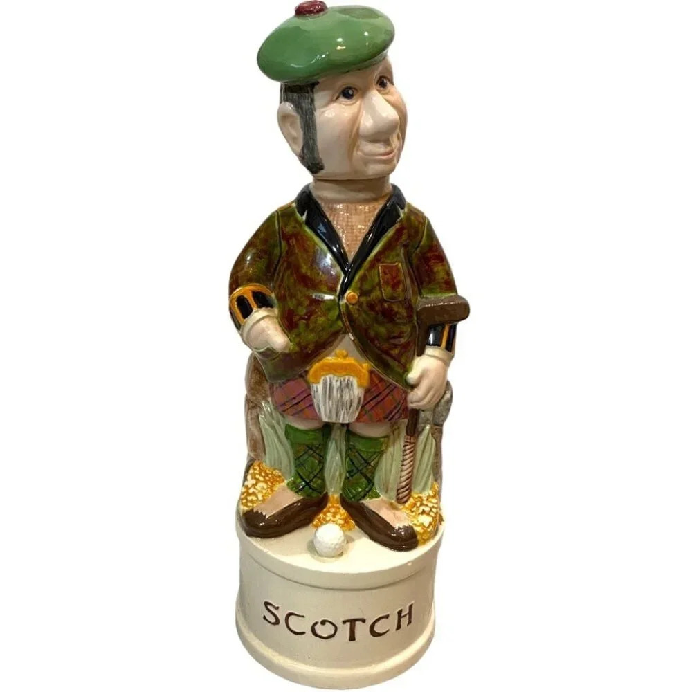 Vintage *Rare* Alberta Scotch Liquor Decanter Signed, 1982